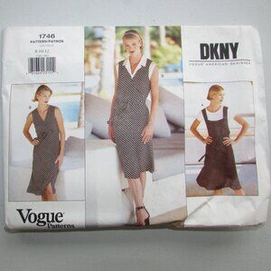 DKNY Donna Karan New York Vogue Sewing Pattern - 1746 - Sz 8-10-12 - NEW